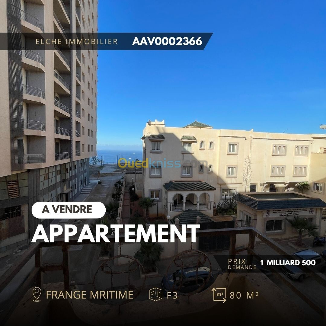 Vente Appartement F3 Oran Oran