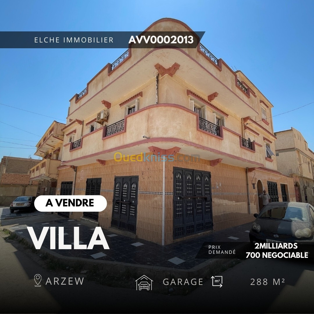 Vente Villa Oran Arzew