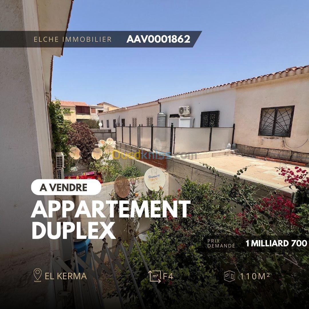 Vente Duplex F4 Oran El Kerma