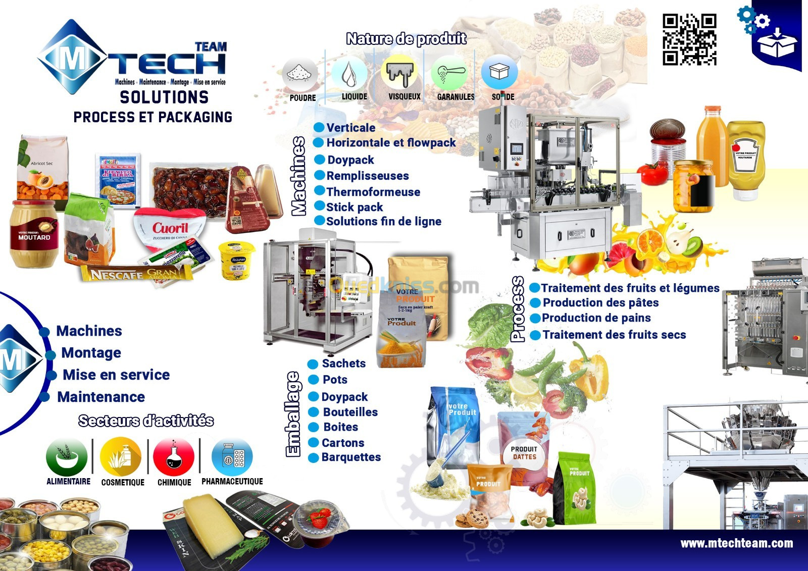 Remplisseuses, boucheuse ,laveuse et autres solutions