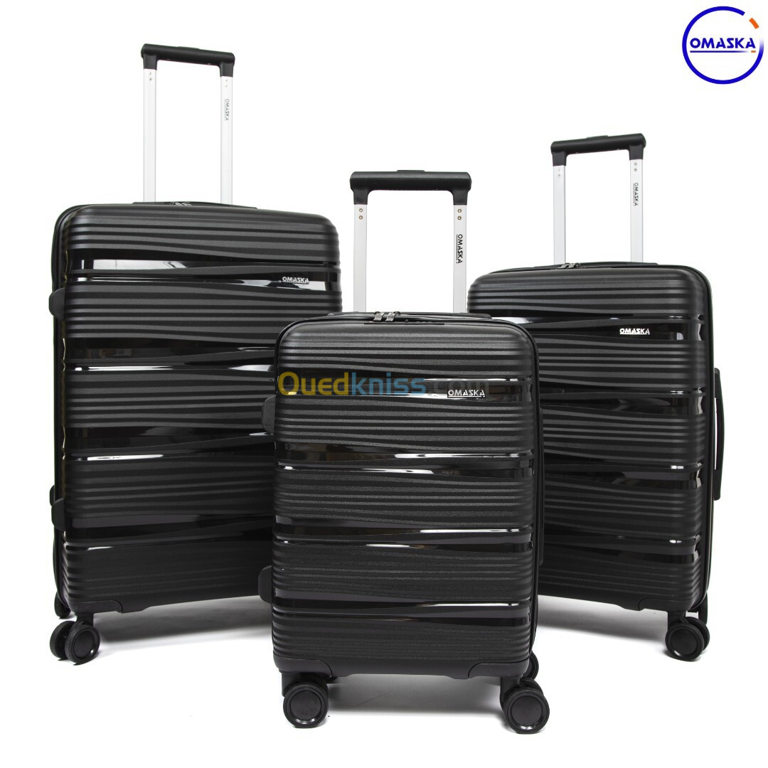 Série de trois Valises Titan Incassables En 100% Polypropylène 