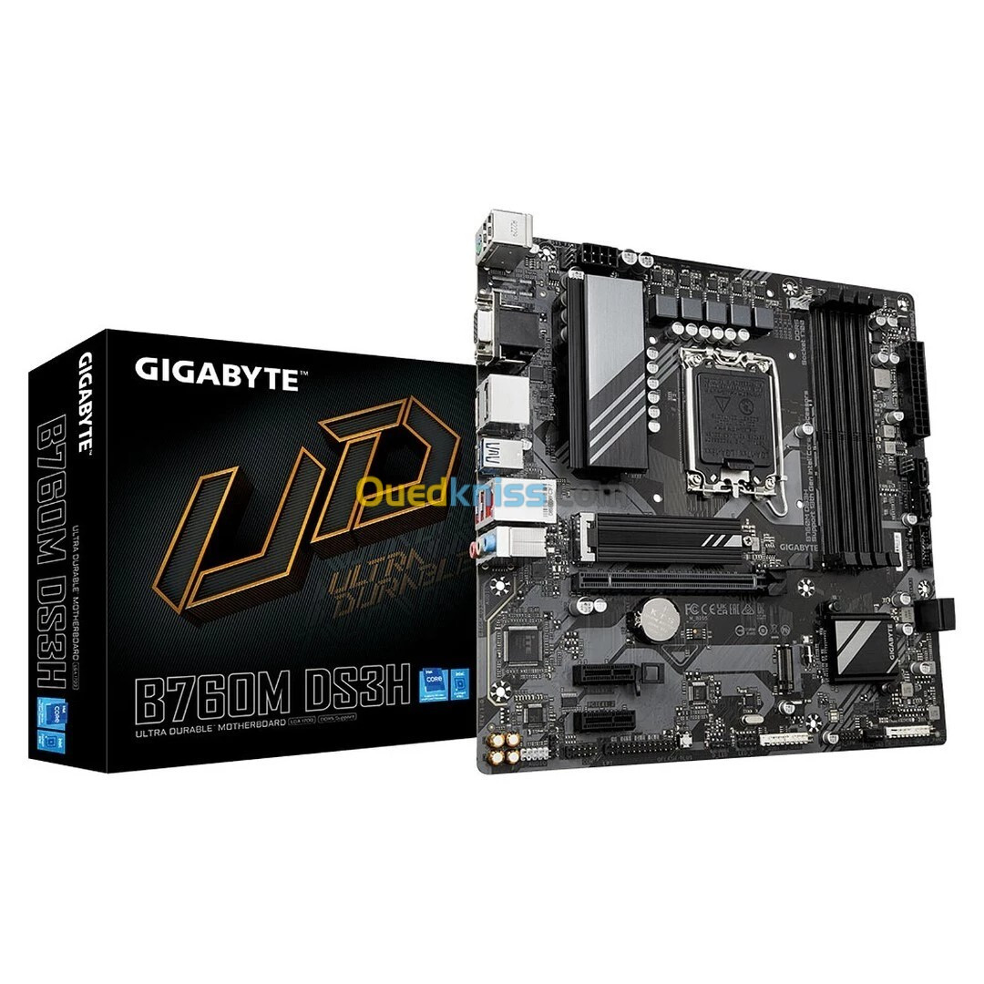 CARTE MERE GIGABYTE B760M DS3H MICRO-ATX SOCKET 1700