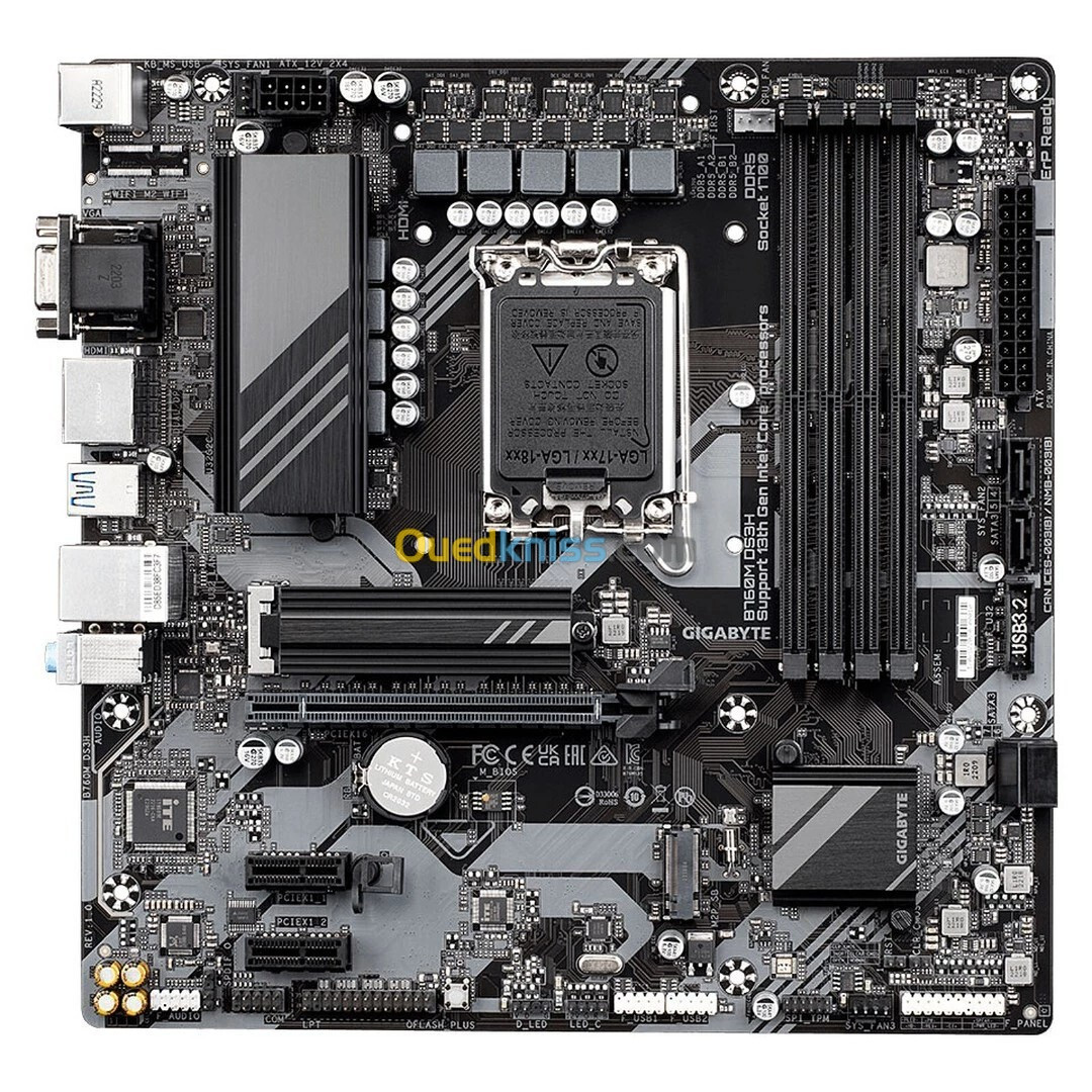 CARTE MERE GIGABYTE B760M DS3H MICRO-ATX SOCKET 1700