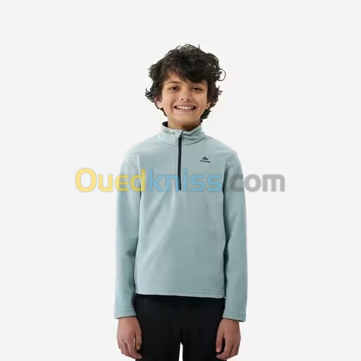 QUECHUA Polaire de randonnée - MH100 grise clair - enfant 7-15 ans