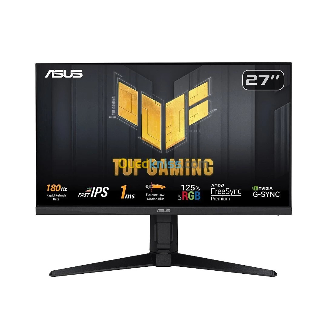 Ecran Asus tuf Gaming VG279QL3A - 27" 1080p FHD - IPS - 1ms - 180Hz - 1920x1080 - FreeSync & G-SYNC