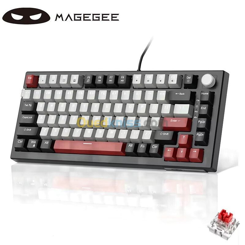 CLAVIER MAGEGEE SKY81 MECHANICAL RED SWITCH KEYBOARD RGB 