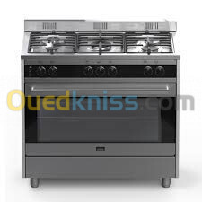 CUISINIERE MODENA 90CM INOX SEMI PRO VENTILÉ