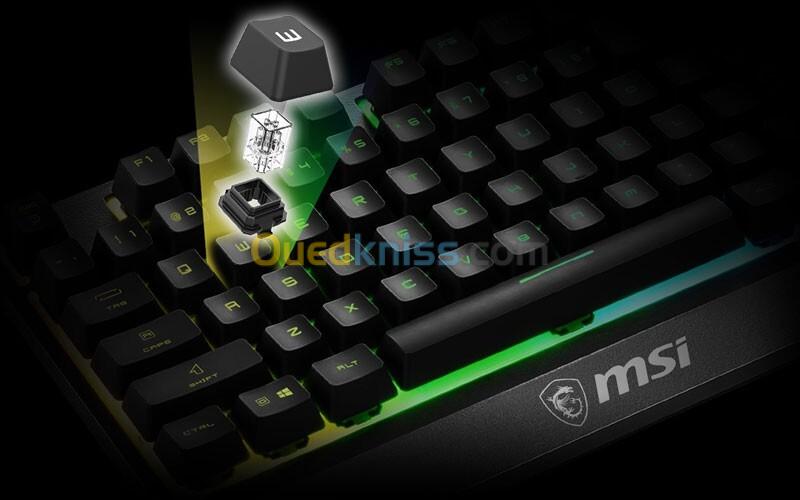 COMBO CLAVIER SOURIS MSI VIGOR GK30 Black