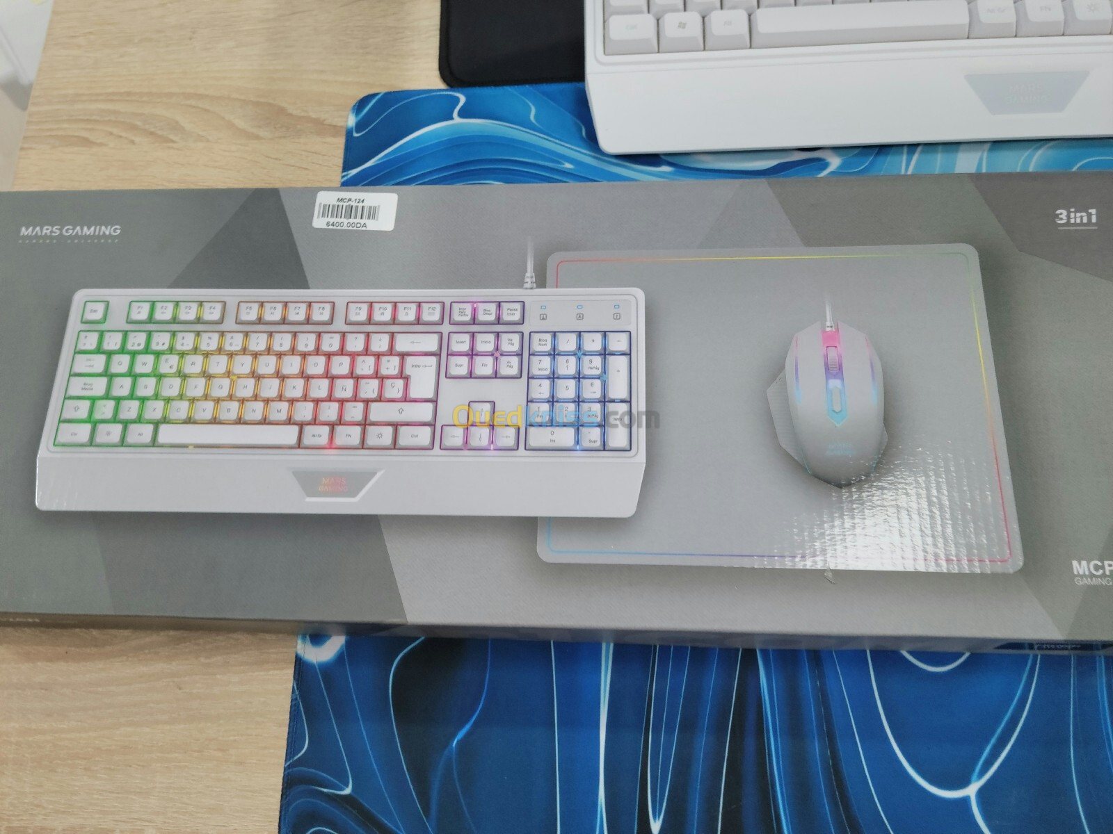 COMBO MARS GAMING RGB CLAVIER SEMI MECH / SOURIS /TAPIS