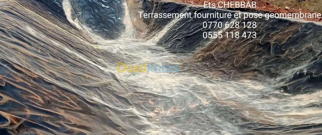 Bassin geomembrane 