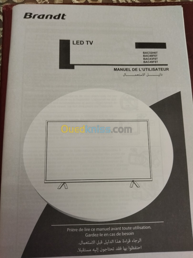 Vente d'un téléviseur LED