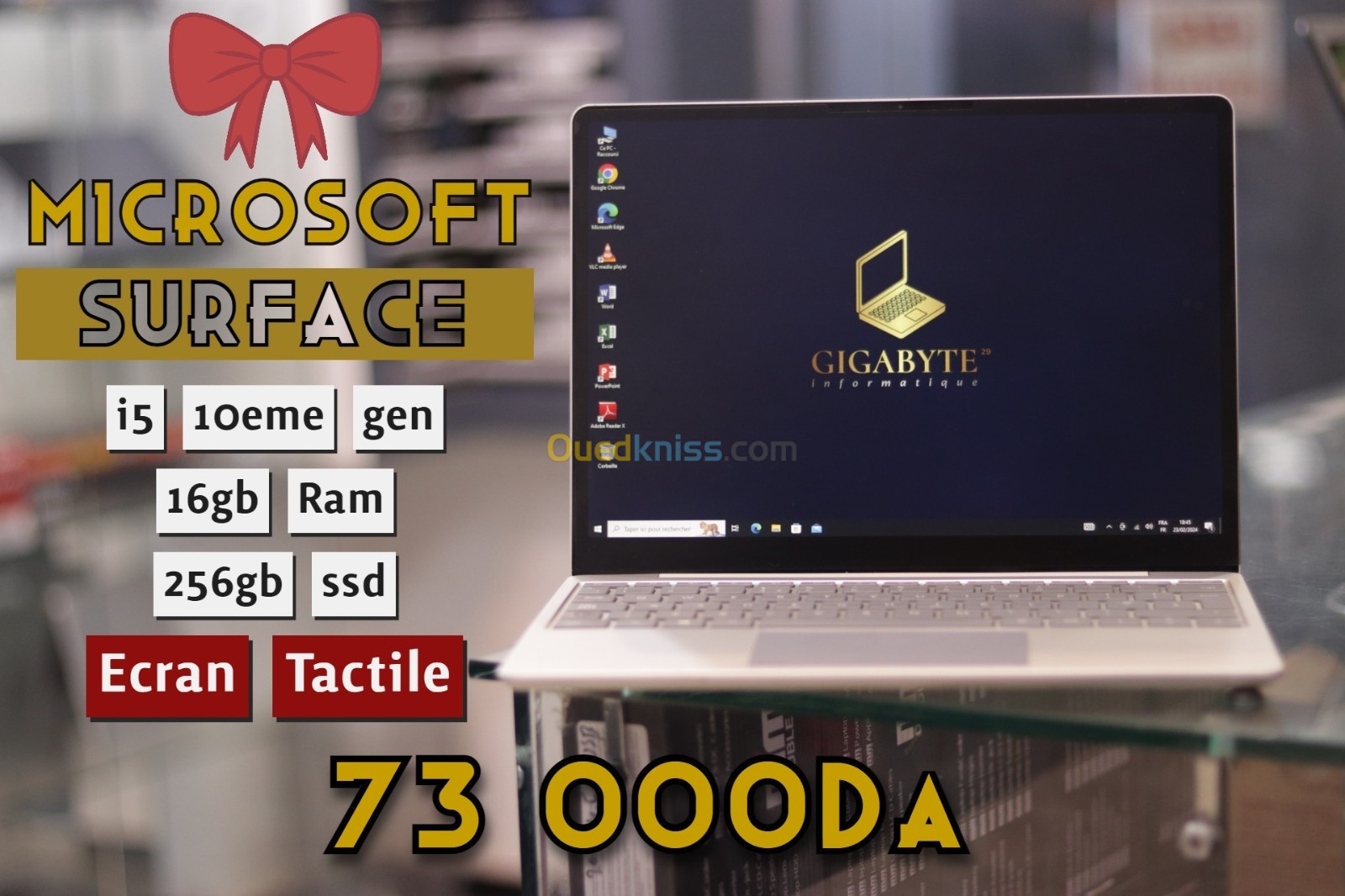 Microsoft surface i5 10eme / 16gb / 256ssd