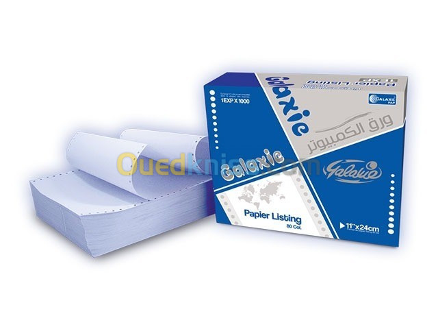 papier listing RAMOS,GALAXY (DESTOCKAGE) 80col 132col PRIX CHOC 