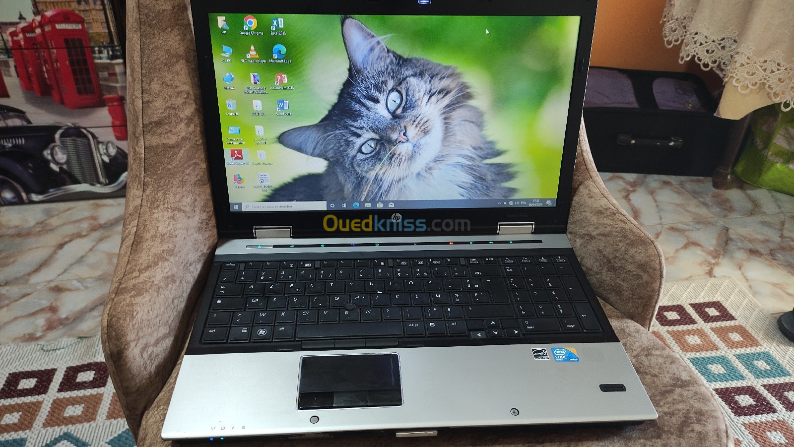 PC Portable HP ELITEBOOK 8540P eProcesseur Intel Core i5 2520M - 2,5 Ghz RAM 4 Go DDR3 Disque 320