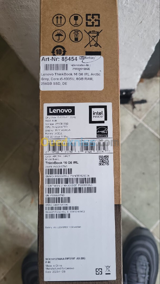 Lenovo thinkbook 16 G6 IRL