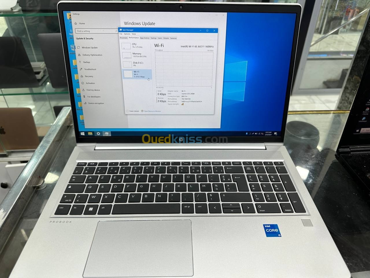 HP ProBook 450 GEN 10 15'6 POUCES i5 13 EME 16GO RAM 512 NVME