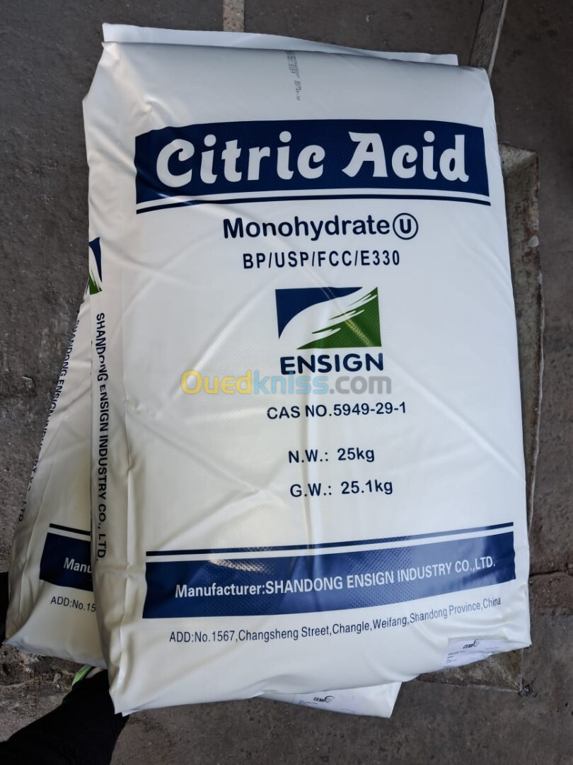 Acide Citrique Monohydrate Importation