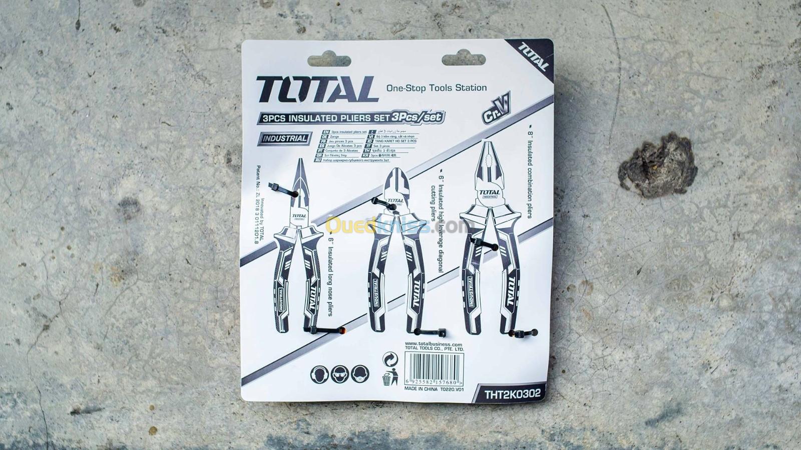 TOTAL 3PCS PINCES ISOLÉES 1000V (THT2K0302)