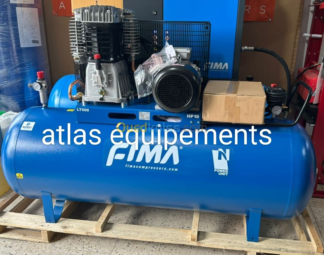 Compresseur 500l italy 7.5hp et 10hp fima