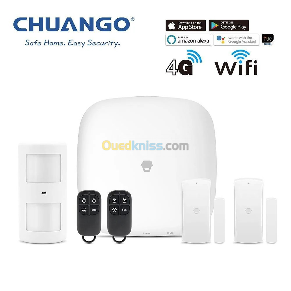 H4 Plus WiFi/Cellular Smart Home System + Alarm