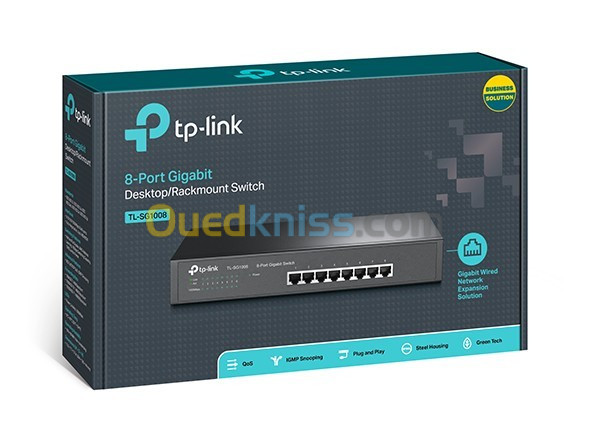 Switch rackable Gigabit 8 ports TP-Link TL-SG1008 