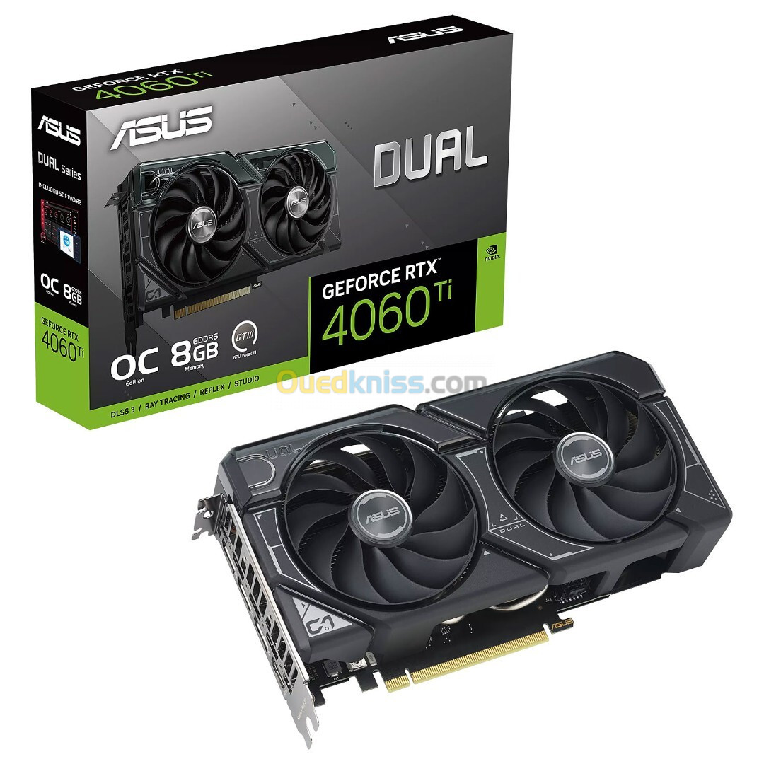 CARTE GRAPHIQUE ASUS DUAL RTX4060TI 08GB 