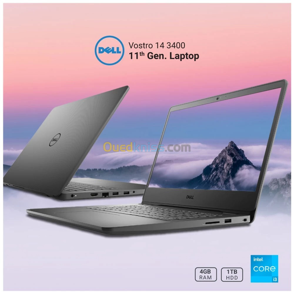 LAPTOP DELL VOSTRO 3400 I3-1115G4 / DDR4 8GB/ HDD 1TB / 14" WIN