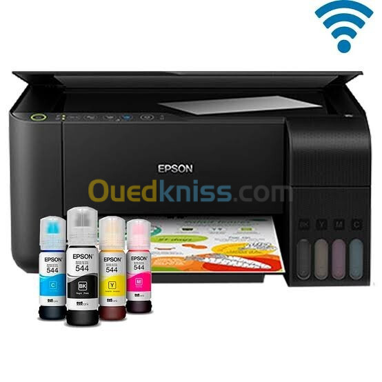 Imprimante Epson L3250 Multifonction À Réservoirs Jet D'encre Couleur Wi-Fi