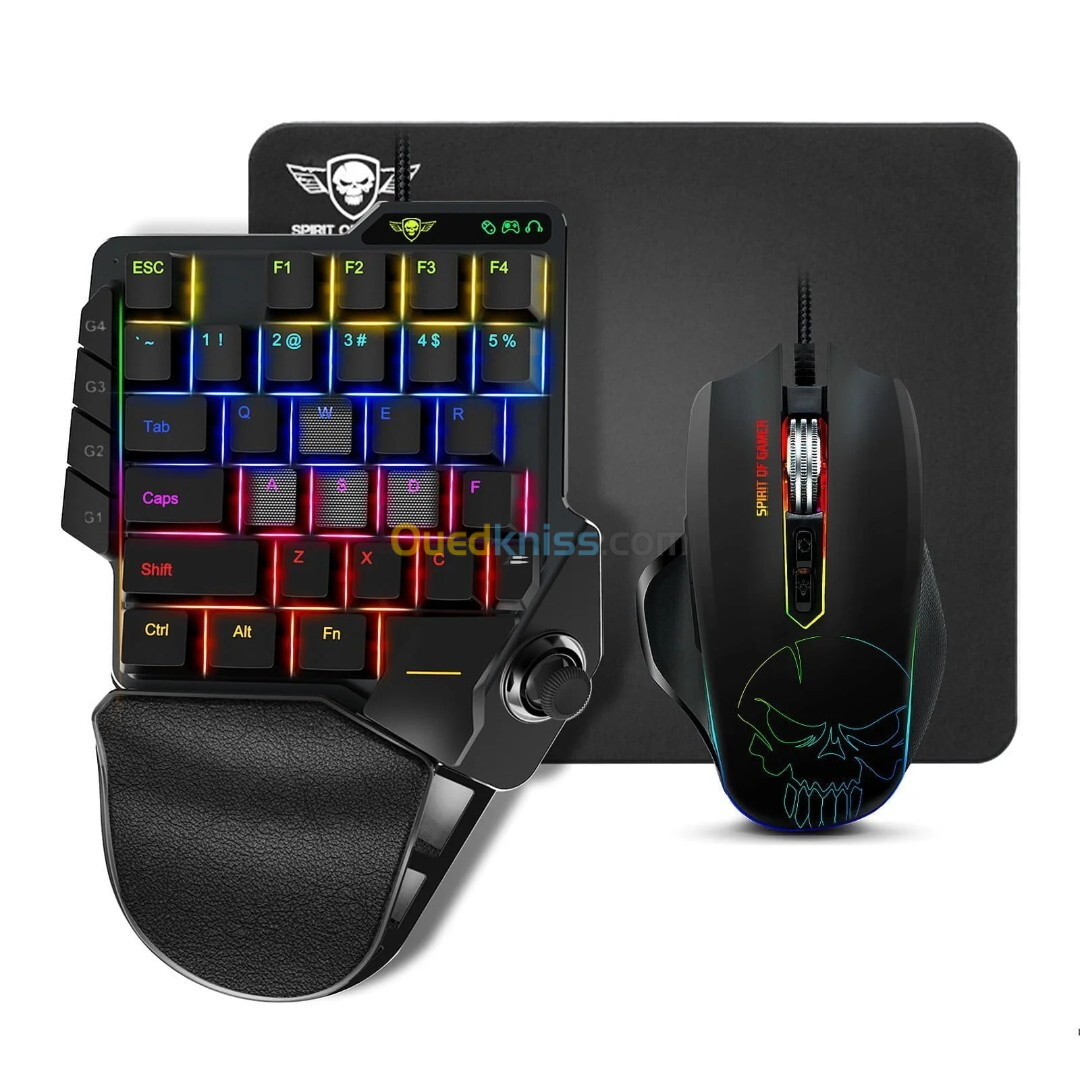 CLAVIER Spirit Of Gamer - XPERT GAMEBOARD G900 - Pack 3 En 1 RGB Clavier + Souris + Tapis