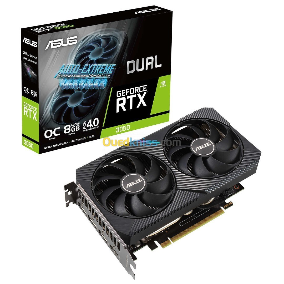 CARTE GRAPHIQUE ASUS DUAL GEFORCE RTX 3050 8G DDR6 OC EDITION