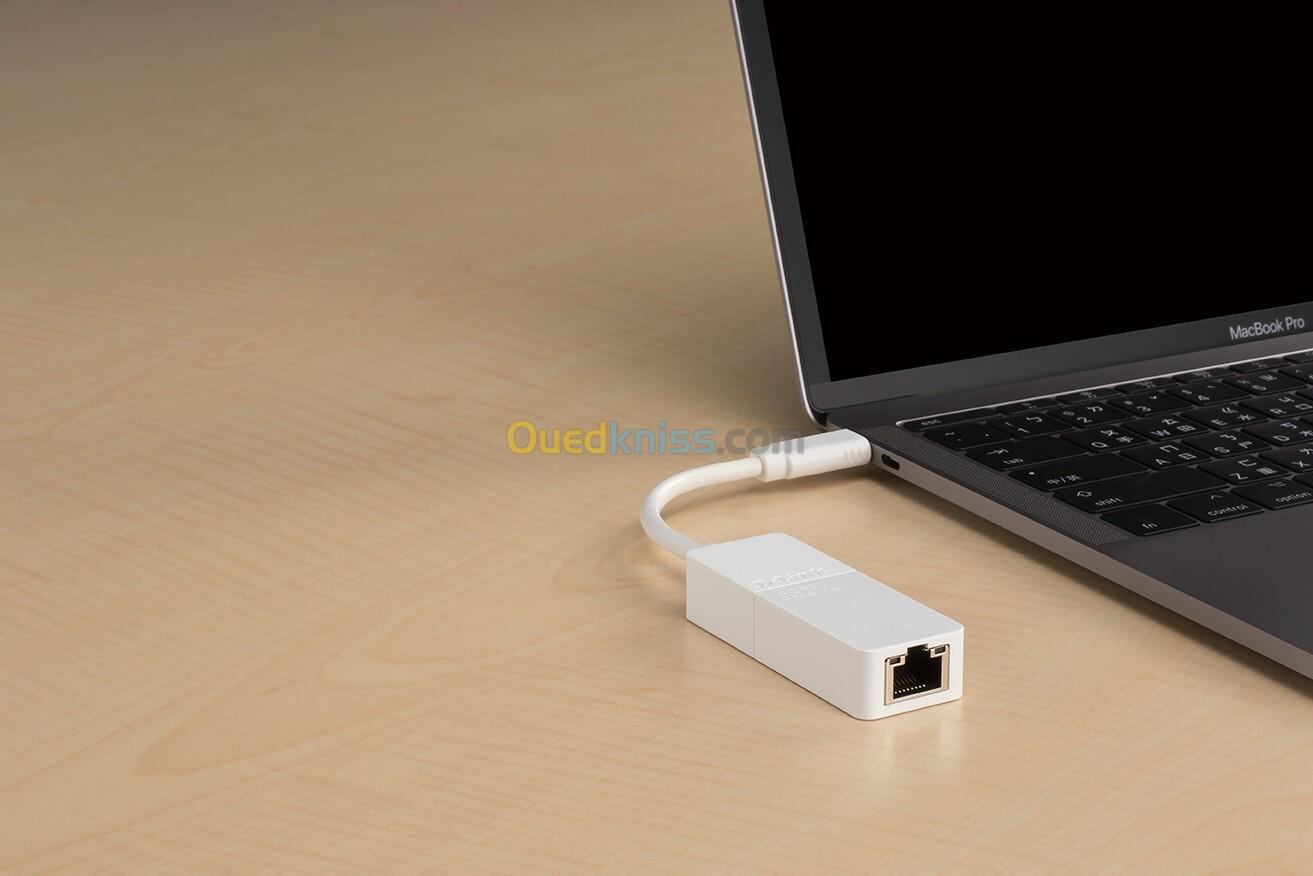 Adaptateur réseau USB-C 3.0 vers Gigabit Ethernet D-LINK DUB-E130