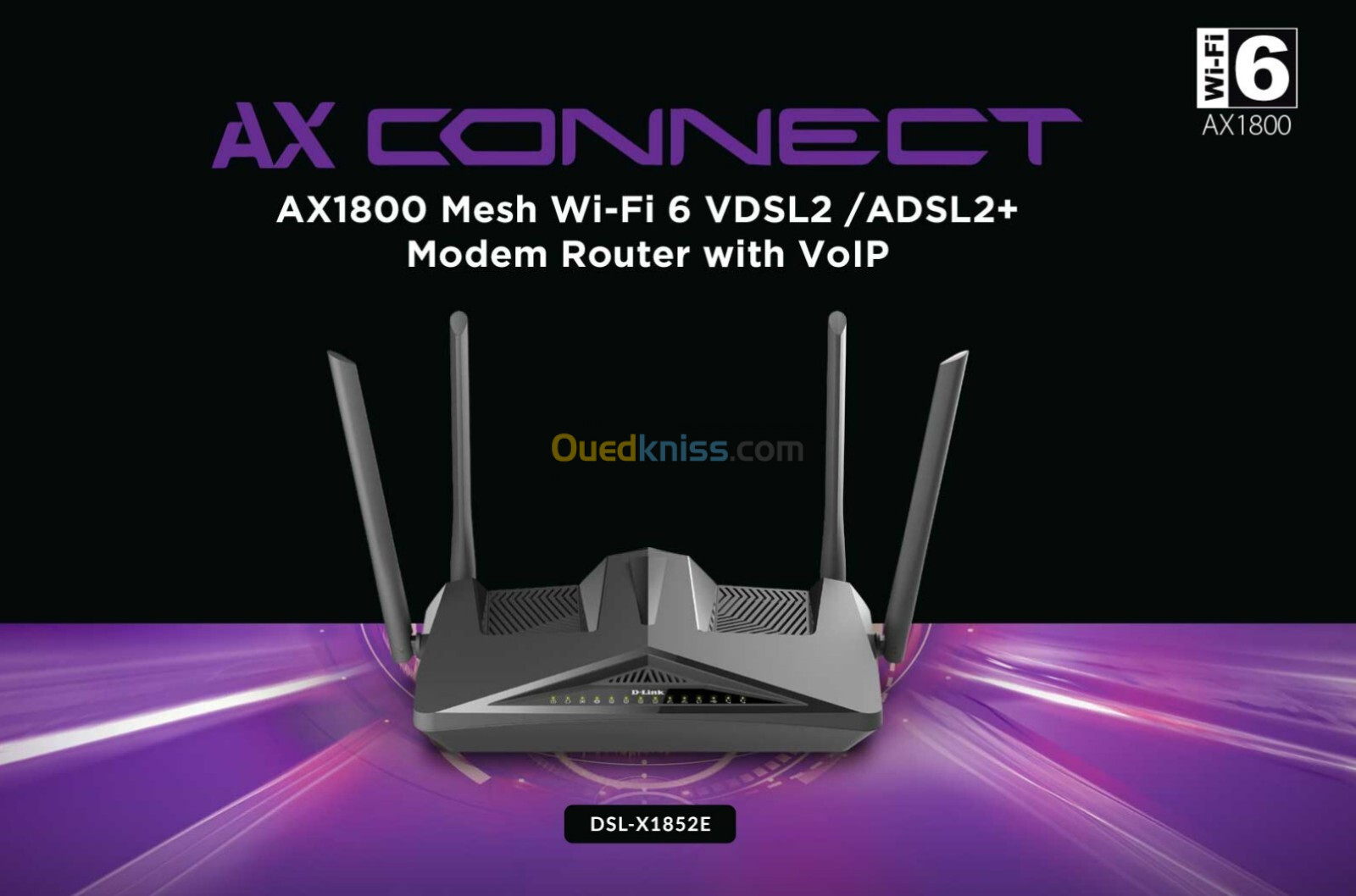 Routeur modem double bande sans fil D-LINK AX1800 VDSL2 / ADSL2