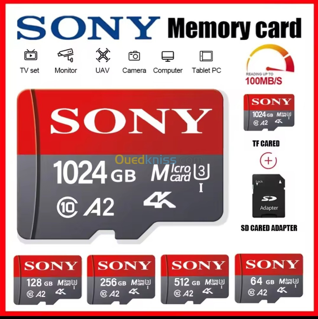 Sony carte micro SD classe 10 1024GB