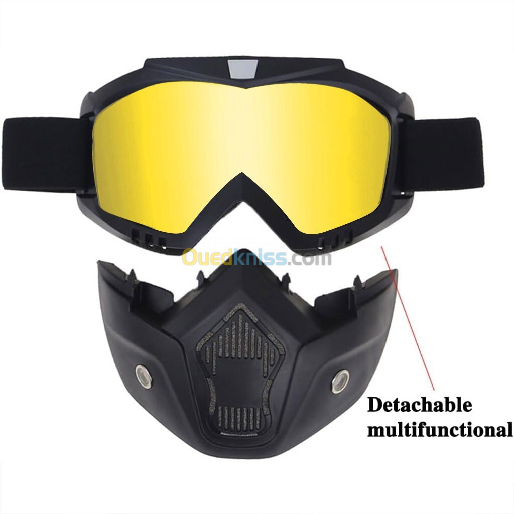 Casque Moto avec Lunettes Amovibles Coloré Anti-Bouée 1,500 DA 1,500 د