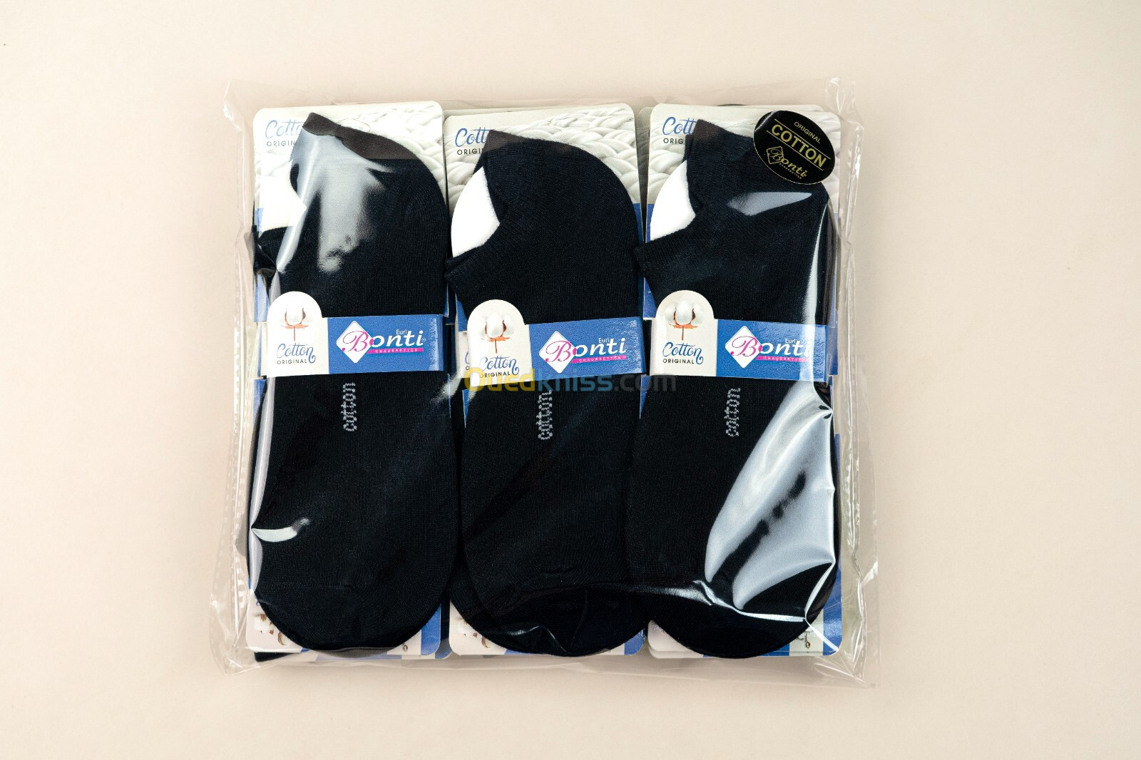 Pack de 12 Chaussettes Sportives en Cotton 100% - Parfumée - Sans Couture - Unisexe - Couleur Noir