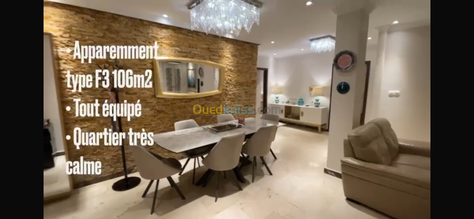 Vente Appartement F3 Oran Es senia