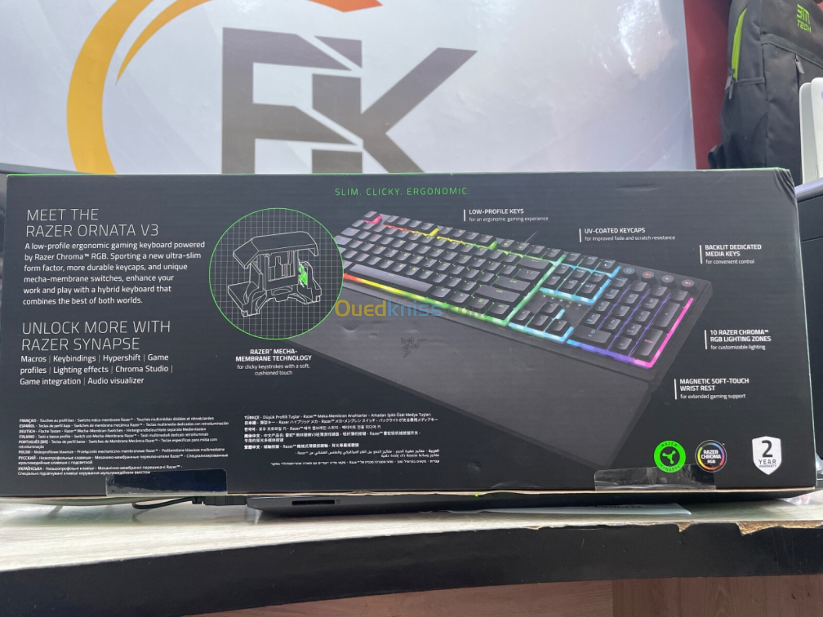 CLAVIER MÉCANIQUE RAZER ORNATA V3 ORIGINAL 