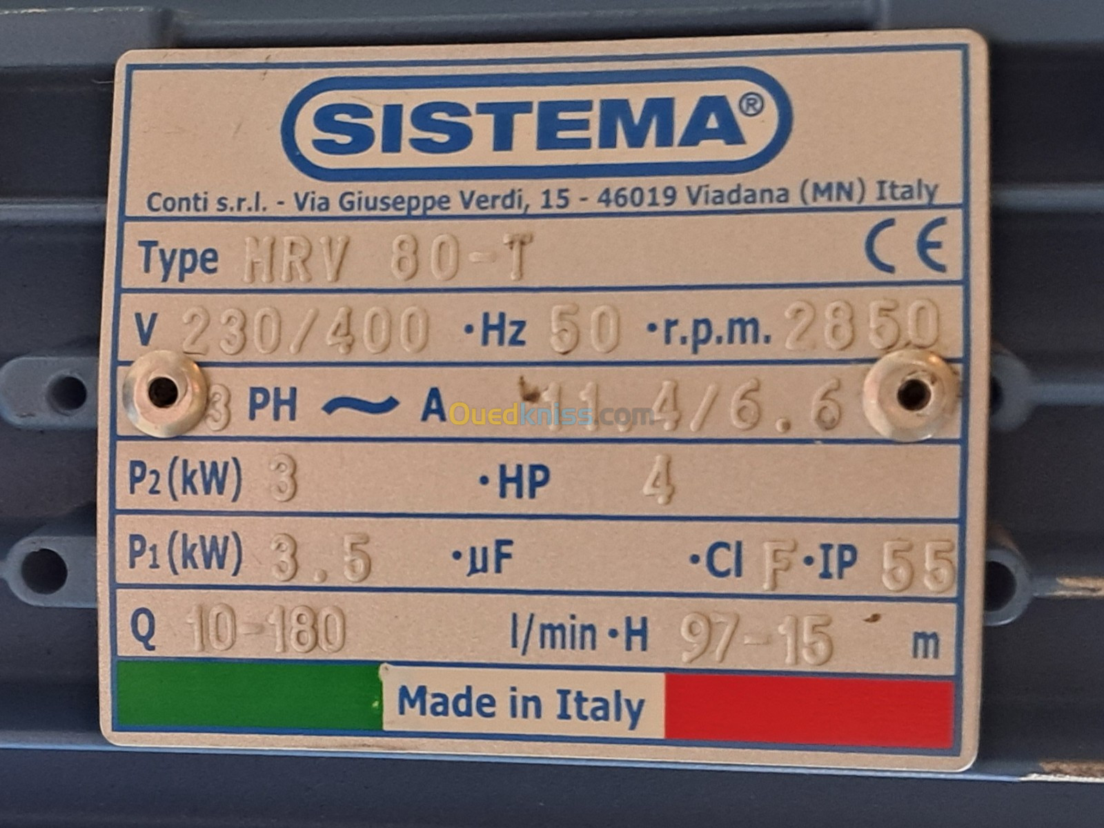 Pompe vertical  marque sistema 