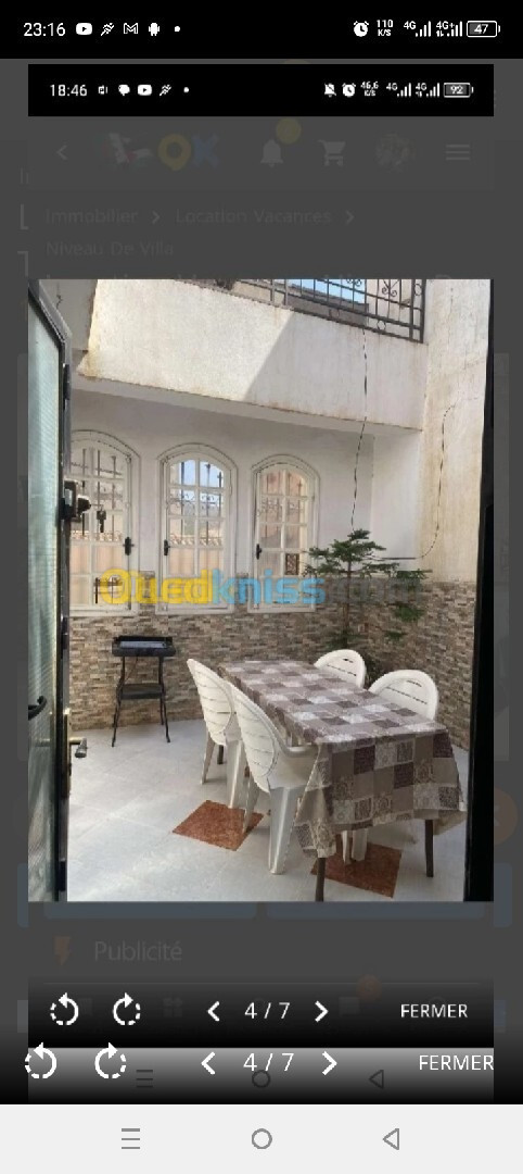 Location Niveau De Villa F4 Tlemcen Tlemcen