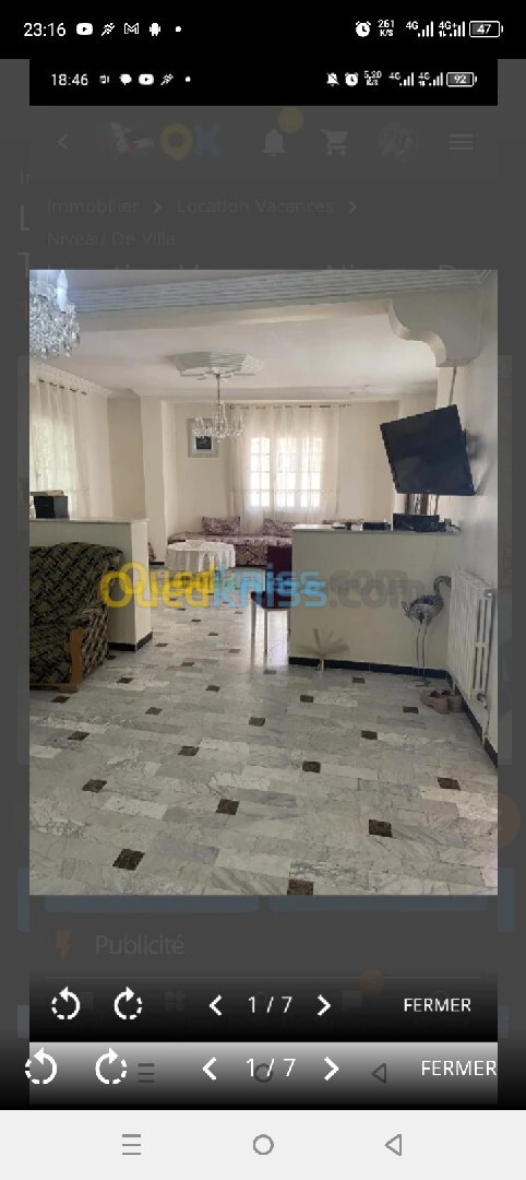 Location Niveau De Villa F4 Tlemcen Tlemcen