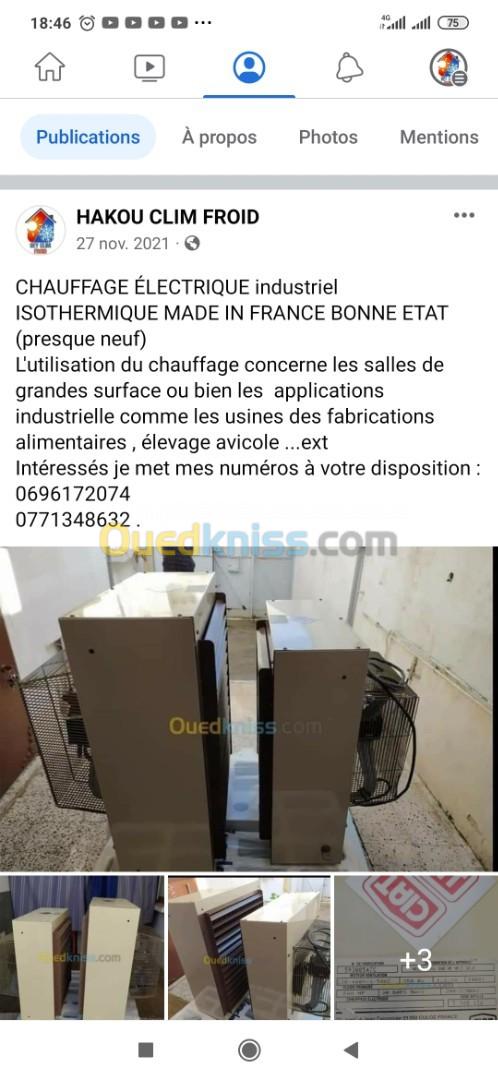 Chauffage électrique industriel isothermique