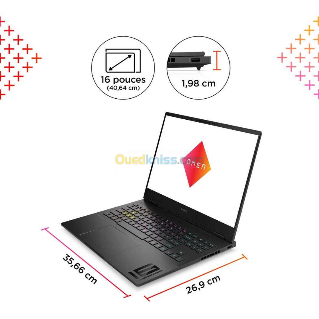 HP OMEN Transcend 16 (16-u0015nf), i7-13700HX. 32GB 4800MHz, 1TB SSD, RTX4060 8GB, 16" 165Hz