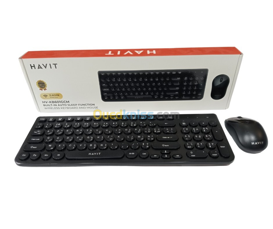 Combo Clavier + Souris sans fil 2.4GHz HAVIT