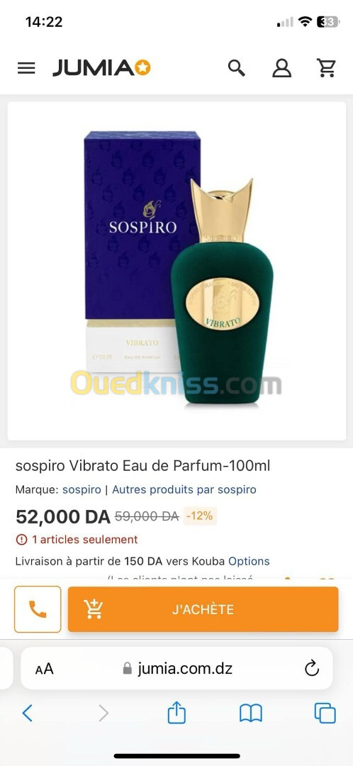 Parfum niche Sospiro Vibrato