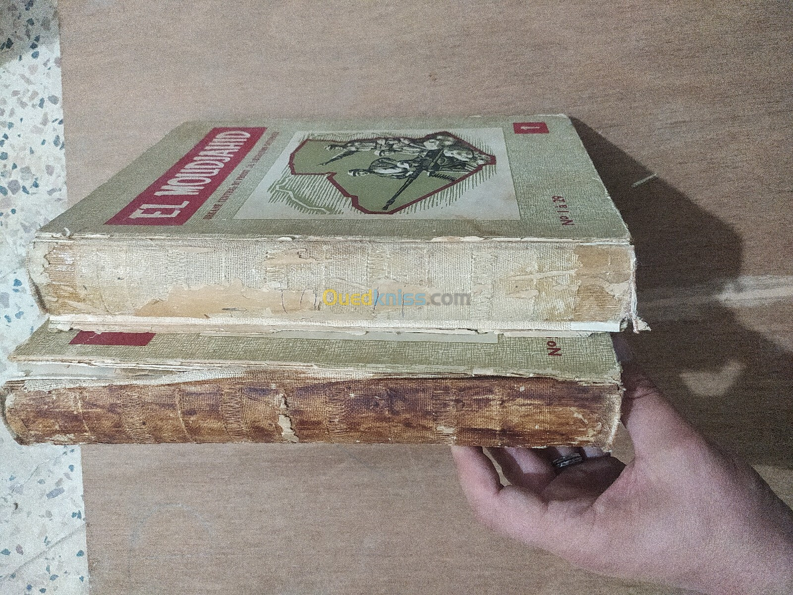 2 livres el moudjahid imprimé 1962