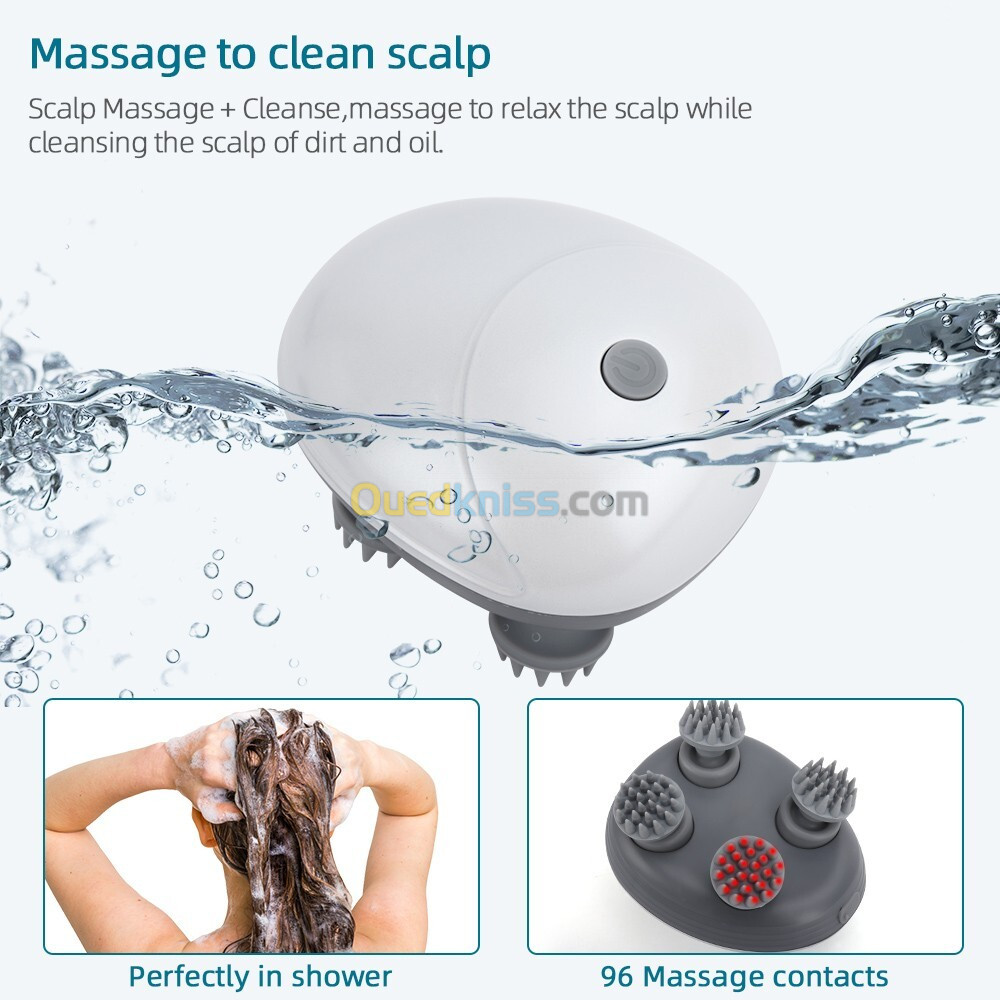 Masseur électrique sans fil en Silicone 4 nœuds de massage