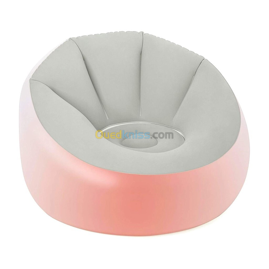 Fauteuil Gonflable avec LED Intégrée à 7 Couleurs Soft Top 102x97x71cm