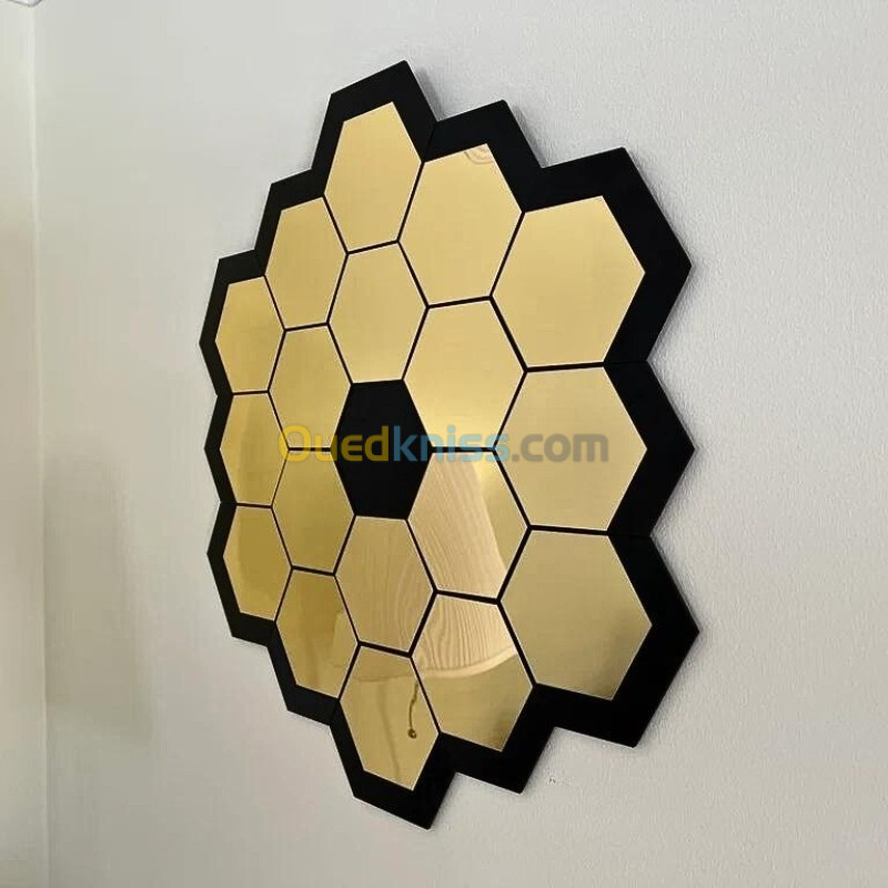 مرآة ديكور حائط مرآة نحلة أكريليك 40 سم / 45 سم Décoration murale miroir