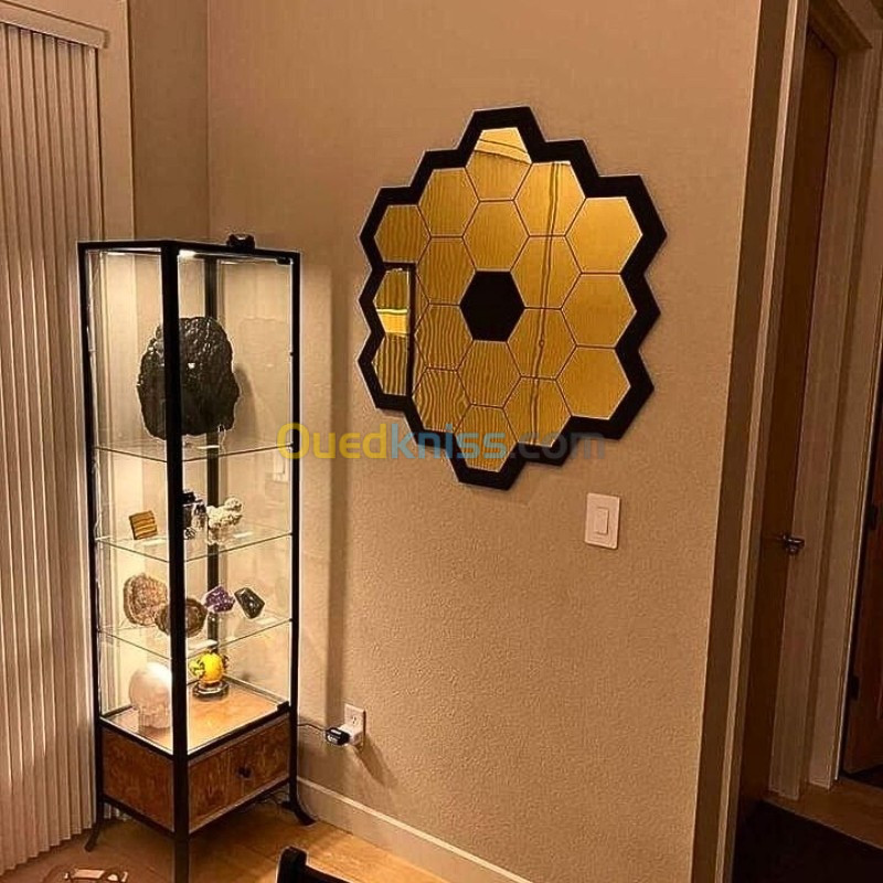 مرآة ديكور حائط مرآة نحلة أكريليك 40 سم / 45 سم Décoration murale miroir