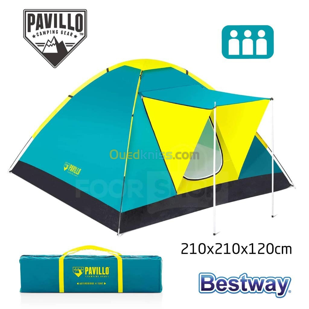 BESTWAY Pavillo Tente Coolground pour 3 personnes 68088